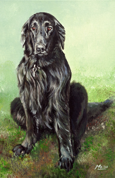 Huisdier portret schilderij labrador
